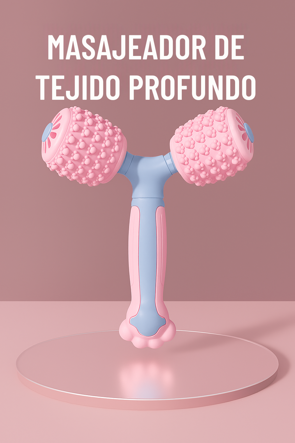 Rodillo de Masaje de Silicona para Relajación Muscular