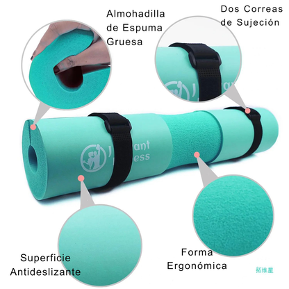 Set de Almohadilla para Barra y Correa de Tobillo para Hip Thrusts